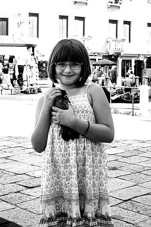 The Girl with a Pigeon