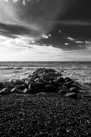 Big Stones and Rough Sea