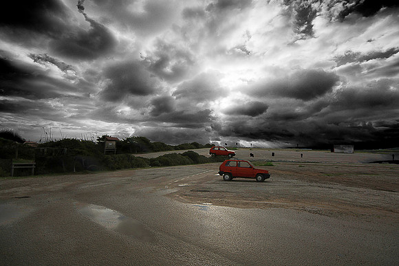 Two Red Cars